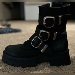 STEVE MADDEN BLACK ROLAND GENUINE LEATHER BRAND NEW SIZE 9.5